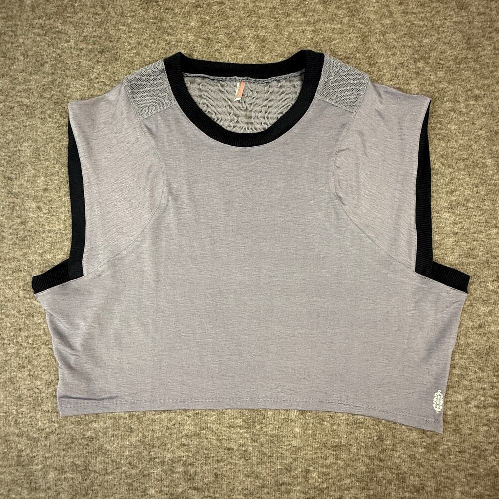 Free People My Time Tee Large Blue Flowy Oversize Muscle Tank New w/out tags